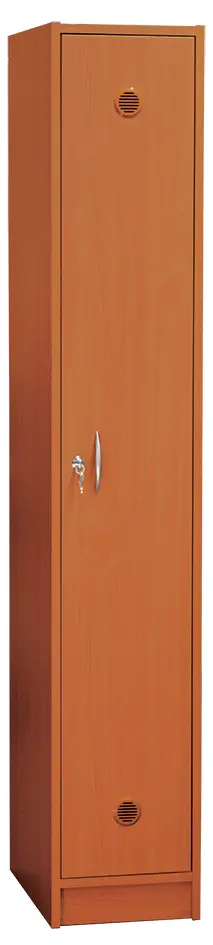 SSL - 180 - 40 šatní skříň dřevěná, 1-dveřová, háček, 1800 x 400 x 500, sokl, třešeň šumavská